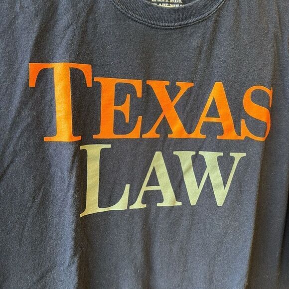 University of Texas Law t-shirt navy and orange medium - Picture 3 of 4